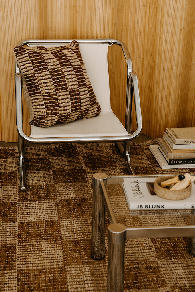 Lara Cushion | Sand & Rust