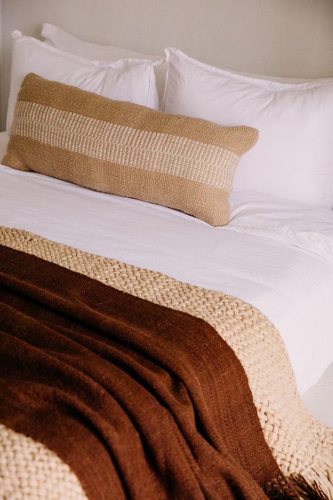 Rosana XL Lumbar Cushion | Sand & Natural