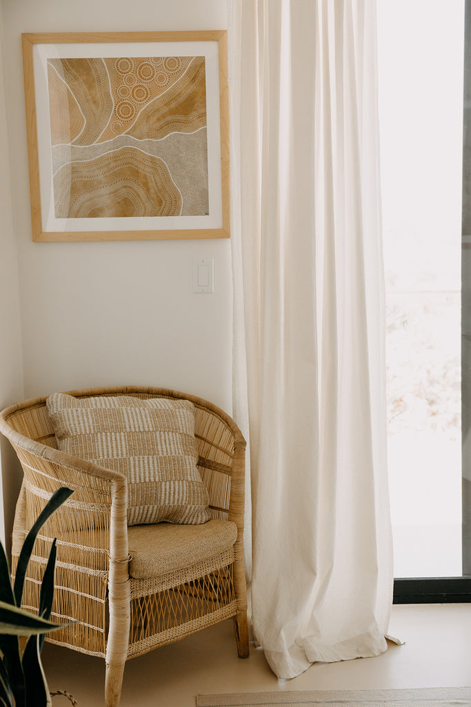 Lara Cushion | Sand & Natural