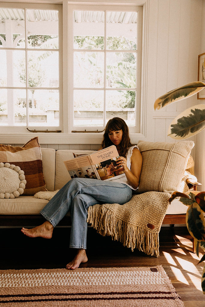 Beatriz | Dusty Peach, Burgundy & Natural