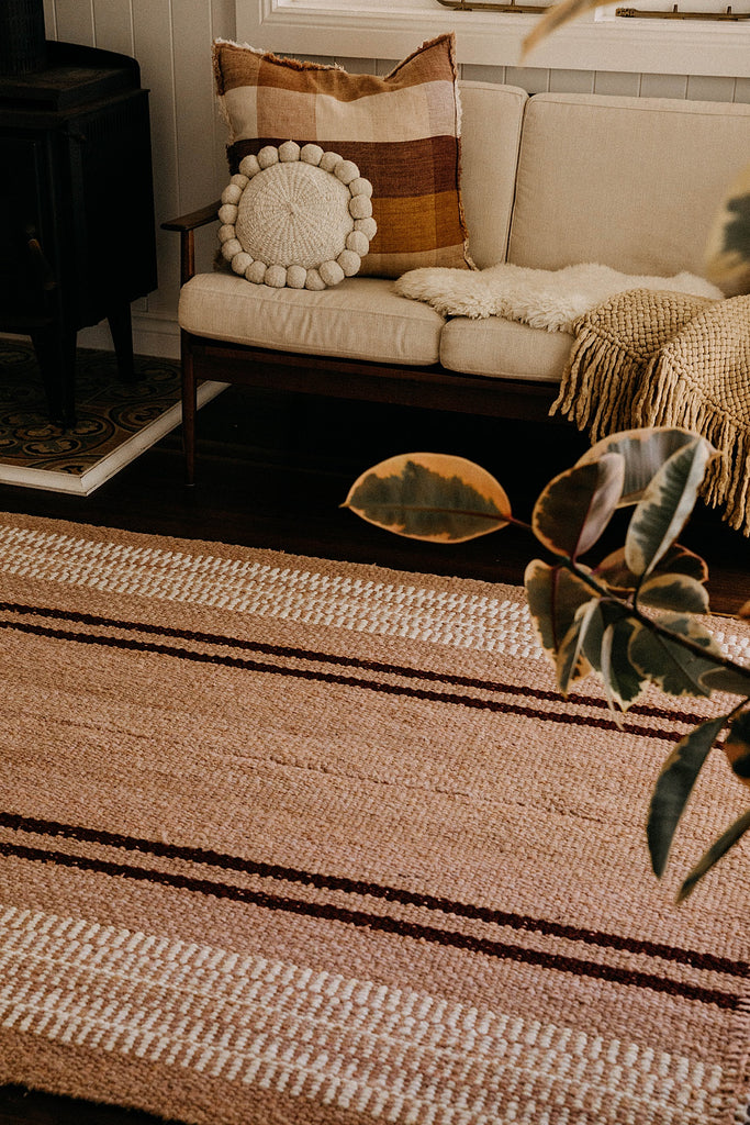 Beatriz | Dusty Peach, Burgundy & Natural