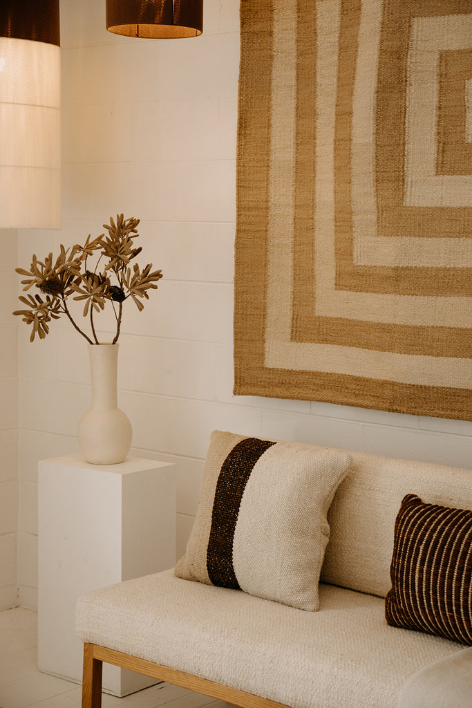 Danna Cushion | Sand, Rust & Natural