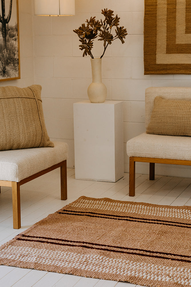 Beatriz | Dusty Peach, Burgundy & Natural