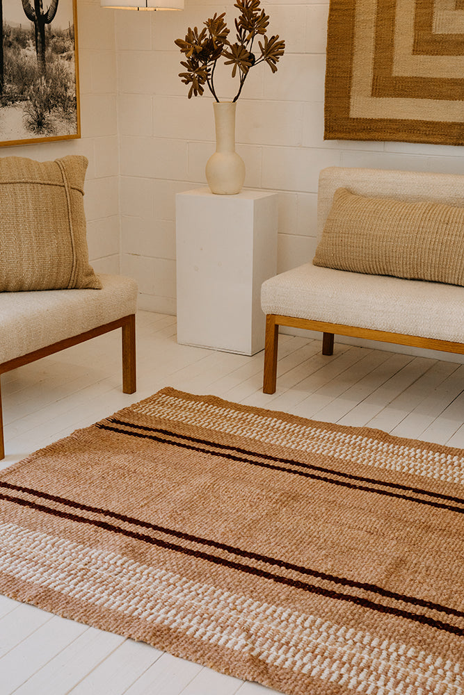 Beatriz | Dusty Peach, Burgundy & Natural