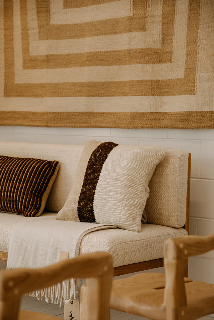 Danna Cushion | Sand, Rust & Natural