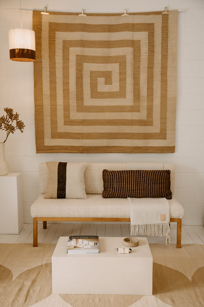 Danna Cushion | Sand, Rust & Natural