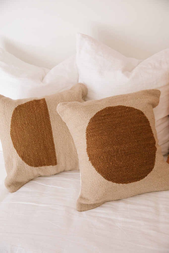 Eclipse Cushion #1 | Sol Latte & Sand