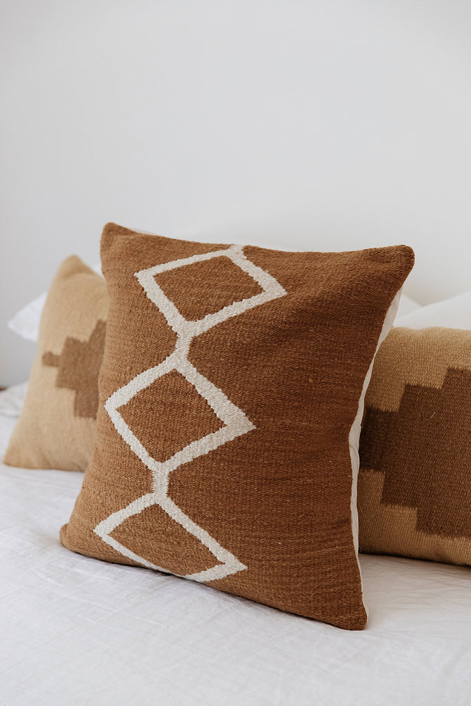 Andes Cushion #1 | Brown & Natural