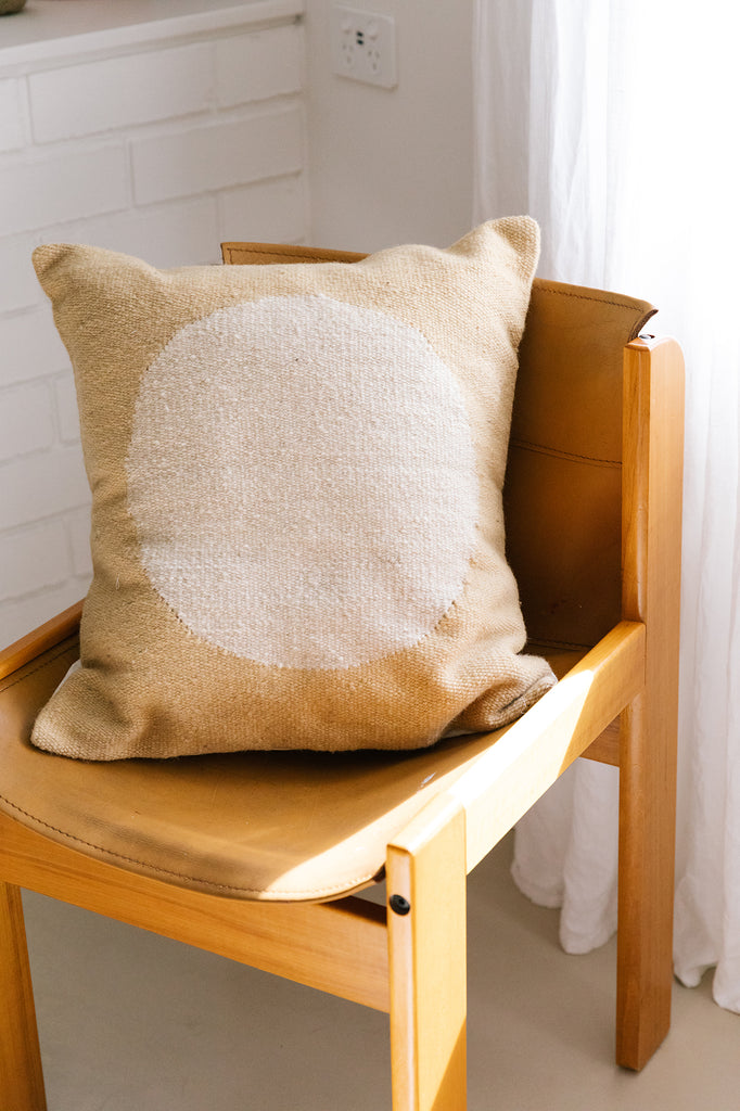 Eclipse Cushion #1 | Sol Camel & Bone