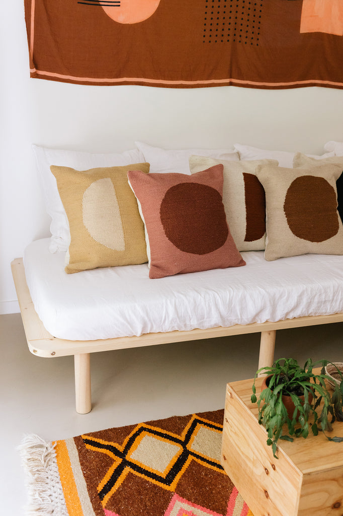 Eclipse Cushion #2 | Medialuna Rust & Natural