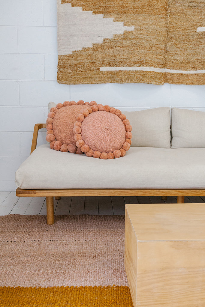 Monte Pom Pom Cushion #1 Medium | Desert Rose