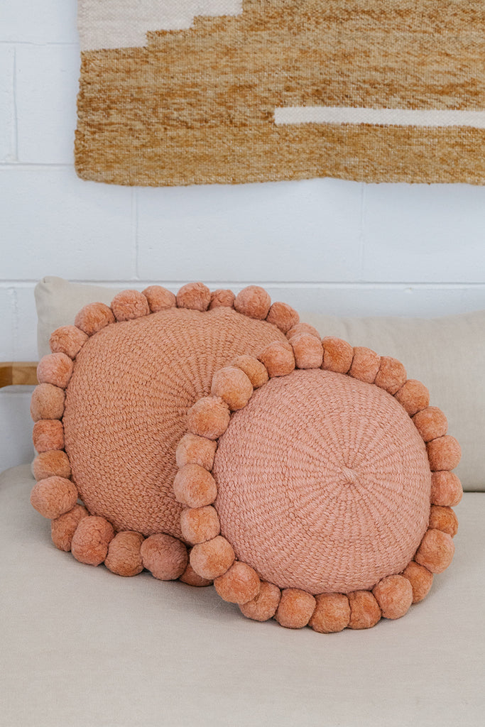 Monte Pom Pom Cushion #1 Medium | Desert Rose