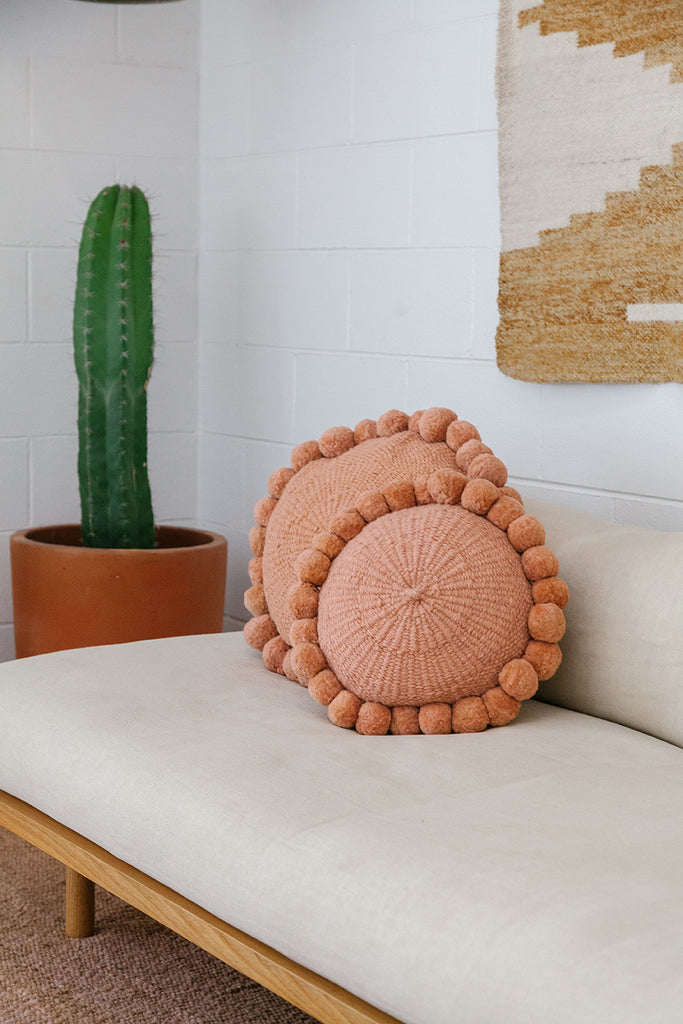 Monte Pom Pom Cushion #1 Medium | Desert Rose