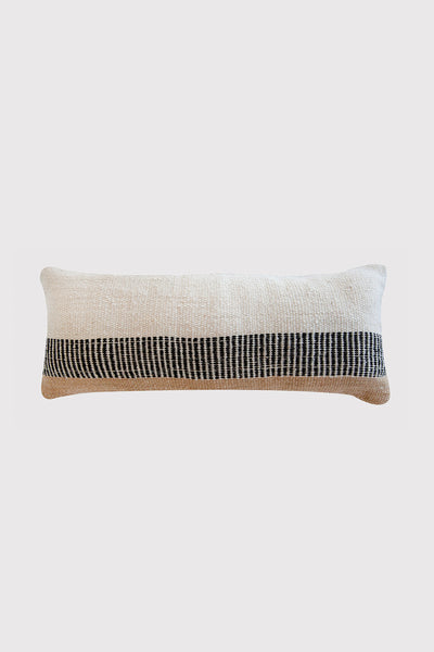 Monte XL Lumbar Cushion #19 | Natural & Sand & Black – PAMPA