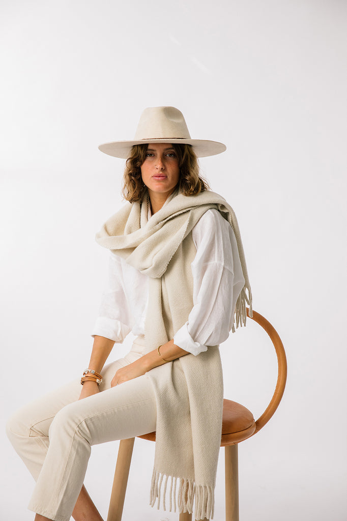 Pampa Oversized Scarf | Natural
