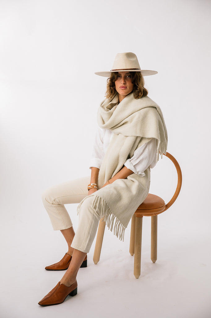 Pampa Oversized Scarf | Natural