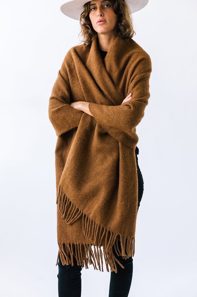 Pampa Oversized Scarf | Tobacco