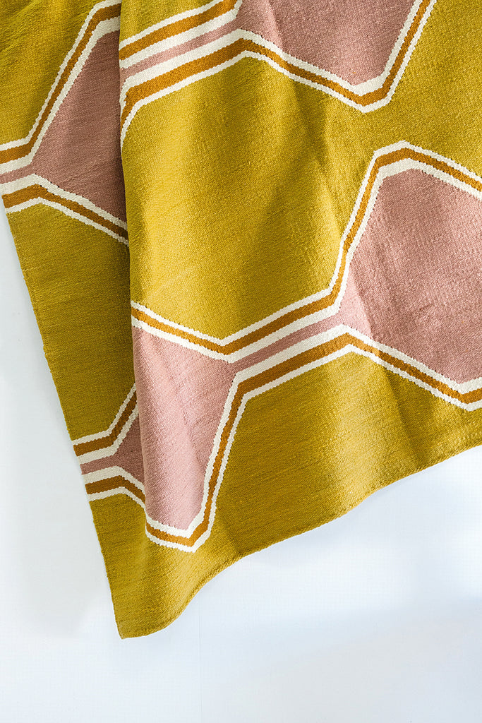 To-Yik-Ca #4 | Mustard, Dusty Pink, Copper & Natural White