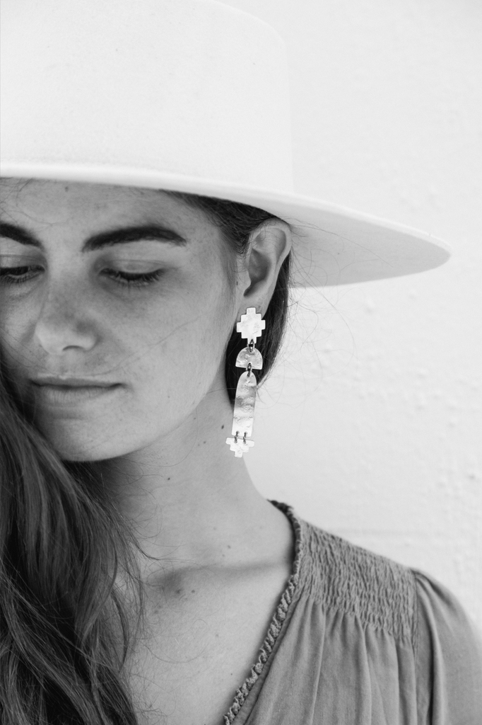 Sonoran Sunset Earrings | Brass