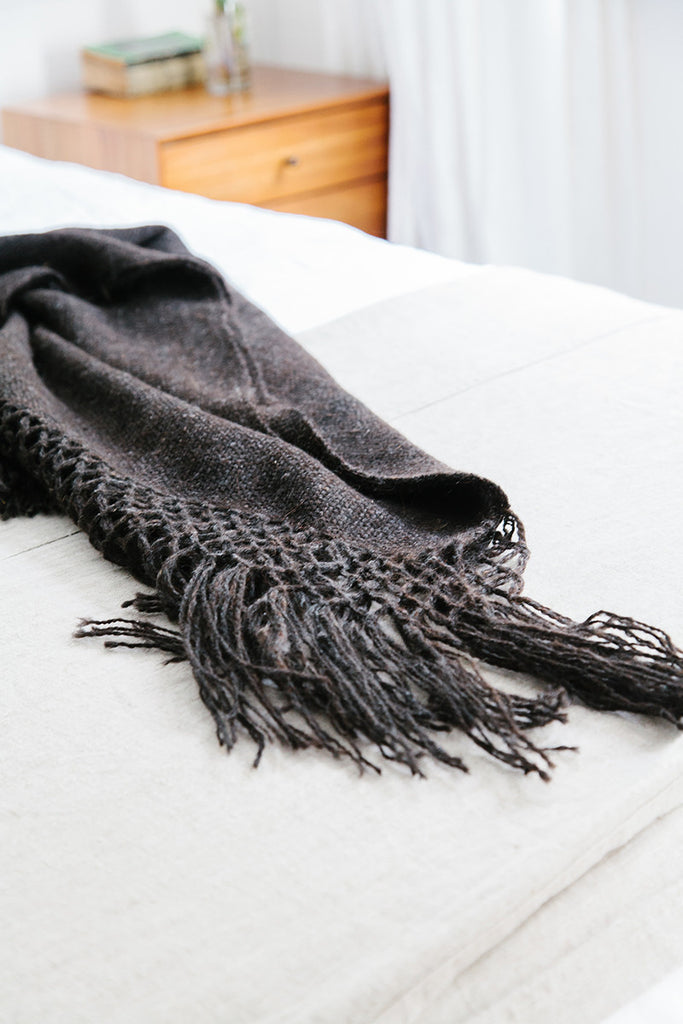 Puna Llama throw | Black