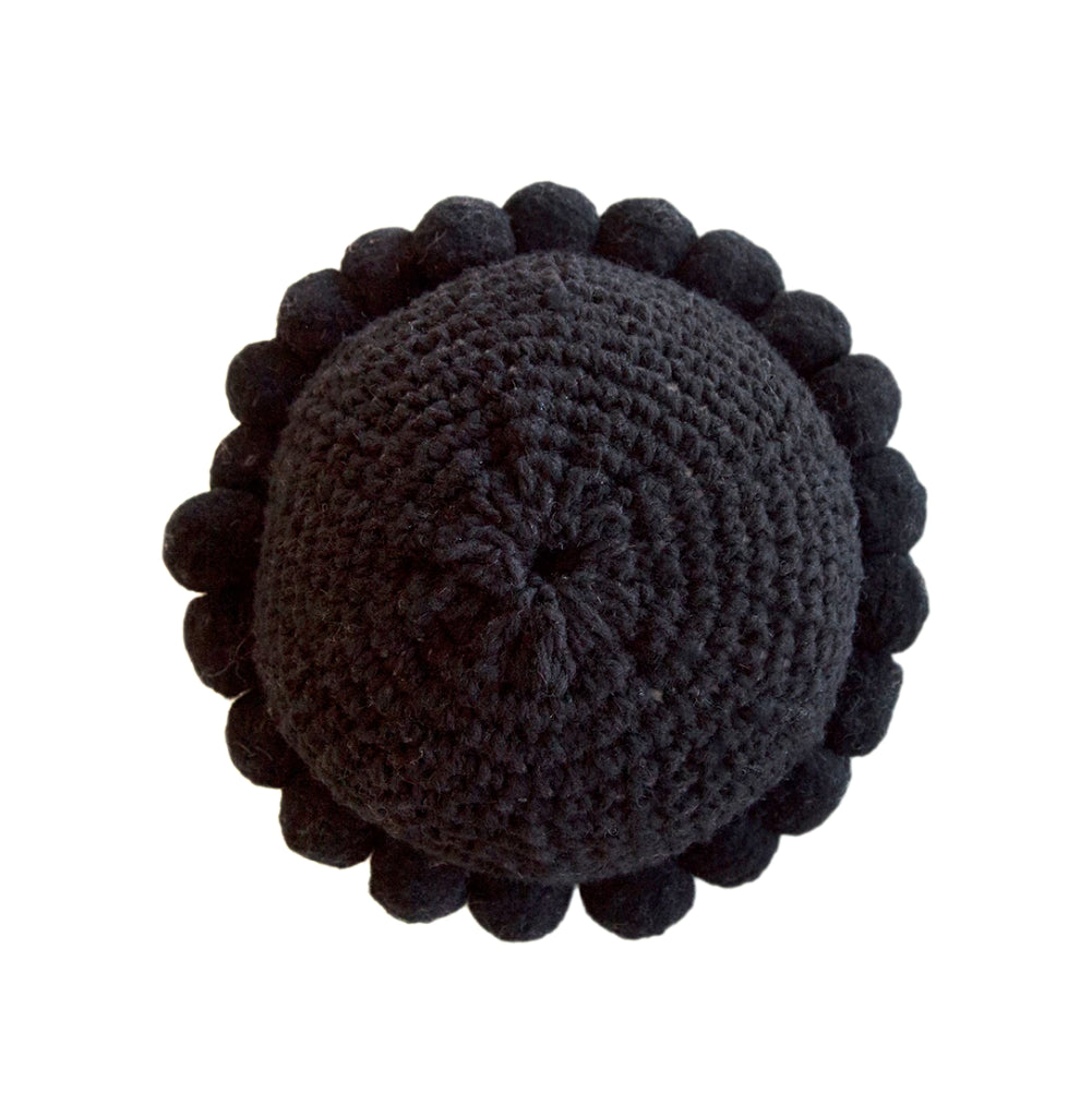 Monte Pom Pom Cushion #1 Mini | Black